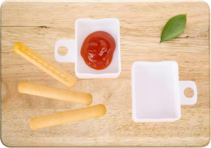 Wholesale Hot Sale Silicone Sauce Box New Car <b>Tea</b> <b>Cups</b> & <b>Saucers</b> for Takeaway French Fries Dipping - Product Image 3