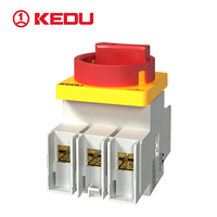 Interrupteur-sectionneur modulaire KEDU ZH37-3125C 3P 600V 125A AC, installation flexible, poignée rotative, étanche, TUV UL CE