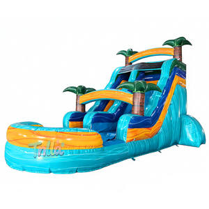 Nouveau design Toboggan aquatique gonflable Stitch <span class=keywords><strong>avec</strong></span> figurine d'anime, château gonflable et jeux aquatiques - Product Image 1