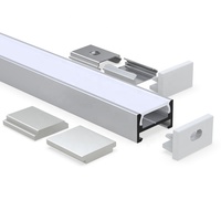 Clips de plafond pour diffuseur de lumière, support en aluminium magnétique pour canal LED pour bande LED