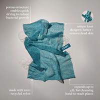 Filet de bain exfoliant filet de bain africain éponge exfoliant nettoie tout le corps Flexible réutilisable écologique épurateur corporel végétalien