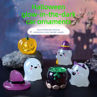 Mini figurine de décoration DIY pour jardin féerique, micro-paysage, sorcière et fantôme phosphorescents pour Halloween