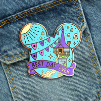 Épingles à revers personnalisées en émail dur ou souple, design tête de souris, badges métalliques pour vêtements et collection