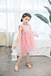เดรสเดินชายหาดลูกไม้สี<span class=keywords><strong>ขาว</strong></span>ลำลองสำหรับเด็กผู้หญิงเสื้อผ้าแฟชั่นฤดูร้อนสำหรับเด็กผู้หญิง - Product Image 2