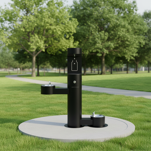 ตู้กดน้ำดื่มสแตนเลส 304 SS สำหรับกลางแจ้ง แบบตั้งพื้น ให้ความร้อนได้ เหมาะสำหรับใช้ในที่สาธารณะและเป็นที่ให้น้ำสัตว์เลี้ยง - Product Image 4