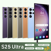 Smartphone Original S25 Ultra 5G Version Globale Offre Spéciale 6,8 pouces Double SIM 16 Go + 1 To Appareil Photo 50 MP + 108 MP Batterie 8000 mAh