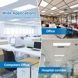 Горячая Распродажа встраиваемый офисный приглушаемый 60x60 60x120 20 Вт 30 Вт 40 Вт 50 Вт квадратный тонкий светодиодный панельный светильник - Product Image 3