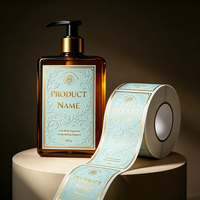 Autocollants en vinyle personnalisés de luxe, imperméables, résistants à la chaleur, avec code-barres, pour étiquettes de bouteilles de parfum et cosmétiques, estampage à chaud