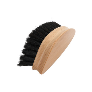Cepillo para zapatos de madera maciza con cerdas de crin, limpieza suave para uso doméstico - Product Image 1