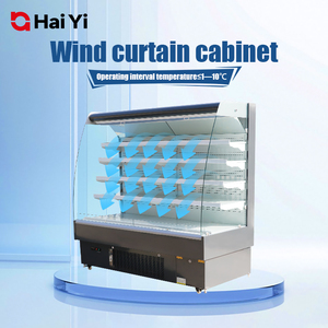 Thương mại mở thẳng đứng hiển thị tủ lạnh multideck mở máy làm lạnh cho rau đồ uống sữa siêu thị làm mát sử dụng - Product Image 3