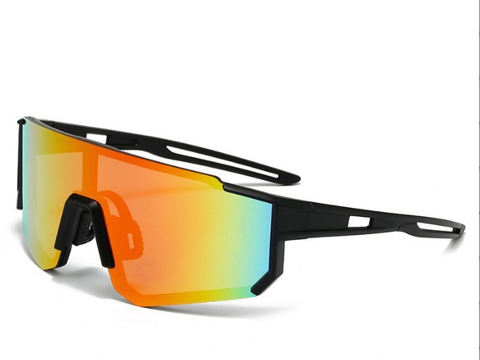 Cadre noir mercure orange-rouge