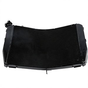 Radiador de Alto Rendimiento para Motocicleta, Tanque de Agua para <span class=keywords><strong>Yamaha</strong></span> YZF1000 R1 YZF-R1 2009 2010 2011 2012 2013 2014, Aluminio Negro - Product Image 5