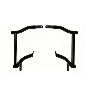 Sacoche de selle style One Word pour moto, barre de protection arrière pour Harley Touring 2009+, protection de bagages, pare-chocs en acier noir - Product Image 1