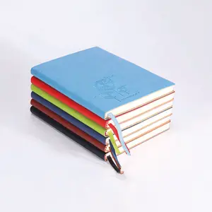 Logo kustom A5 B5 Notebook sampul keras Pu perencana kulit Notebook dudukan sublimasi dapat disesuaikan
