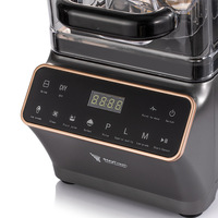 Mixeur Commercial 1200W Haute Vitesse pour Glace Pilée et Smoothies, 2L, avec Couvercle Insonorisé et Faible Niveau de Bruit, Broyeur à Glace et Extracteur de Jus