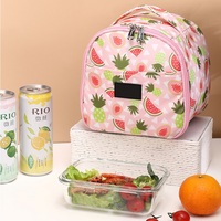 Enfants chauds étudiants sublimation impression sac à lunch isolation pour aliments chauds et froids portable thermique gâteau sac isotherme avec poche en filet