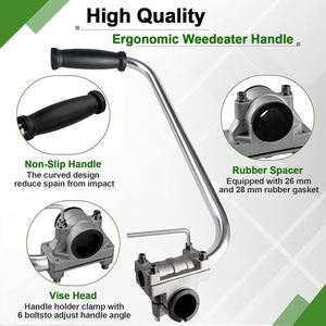 Extension de poignée de <span class=keywords><strong>tondeuse</strong></span> à gazon ergonomique réglable, poignée souple en alliage d'aluminium, taille-haie de jardin confortable - Product Image 4