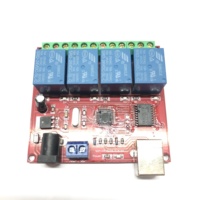Module de relais de commande USB à 4 canaux DC 5V/12V/24V, contrôleur intelligent pour ordinateur
