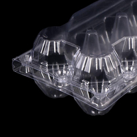Boîte d'emballage pour œufs en PVC recyclé en stock avec thermoformage pour cadeaux et artisanat