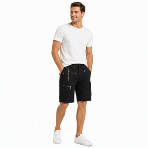 Shorts cargo en coton multi-poches pour hommes, durables, décontractés, pour le travail en extérieur, vente en gros - Product Image 5