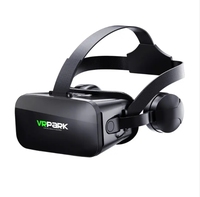 Jumelles de jeux panoramiques 4K V6 VR Lunettes de réalité virtuelle 3D pour smartphone et appareils mobiles pour accessoire de boîte VR