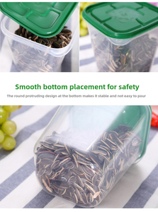 Factory Outlet 17-Piece nhựa nhà bếp thực phẩm lưu trữ container Set với nắp cao cấp lưu trữ hộp & Thùng - Product Image 4