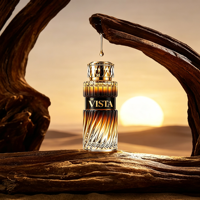 Flacons de parfum de haute qualité de la marque VISTA, boîte d'emballage personnalisée avec logo, luxe noir, 10 ml/20 ml/30 ml/100 ml, verre anti-fuite, col à sertir