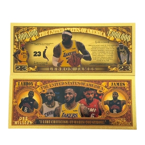 6 Modelos de Billetes de <span class=keywords><strong>LeBron</strong></span> James de Nice America, Bañados en Oro de 24k, para Regalos - Product Image 2