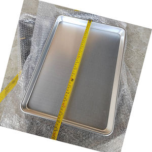 <span class=keywords><strong>Plaque</strong></span> <span class=keywords><strong>de</strong></span> <span class=keywords><strong>cuisson</strong></span> <span class=keywords><strong>de</strong></span> qualité commerciale 18x13 pouces, <span class=keywords><strong>plaque</strong></span> à biscuits en aluminium naturel, <span class=keywords><strong>plaque</strong></span> <span class=keywords><strong>de</strong></span> <span class=keywords><strong>cuisson</strong></span> antiadhésive résistante aux déformations - Product Image 2