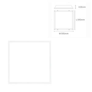 ไฟแผง LED แบบฝังฝ้าเพดาน ขนาด 60x60 ซม. CCT 40 วัตต์ 220 โวลต์ พร้อมไฟแบ็คไลท์ ได้รับการรับรองมาตรฐาน ETL CRI80 UGR23 110 ความสว่าง 595*กว้าง595*สูง35 มม. - Product Image 2