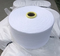 Fil à tricoter et à tisser Open End TC Ne 6/1-Ne 10/1, 35% coton recyclé + 65% polyester, faible MOQ 2000 kg, facile à travailler