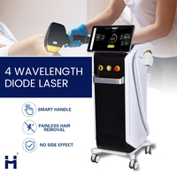 Épilateur laser à diode stationnaire 4K de 15,6 pouces, professionnel, triple longueur d'onde 808nm 755 1064nm, pour usage commercial