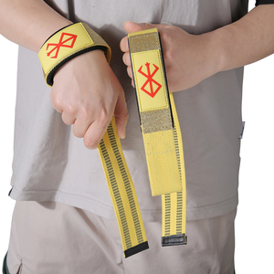 Wholesale Custom Logo Anime Berserk Gym Wrist Wraps Padded Lifting Straps Heavy Duty Neoprene Weightlifting Equipment - Product Image 5