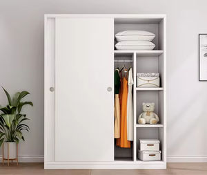 פשוט מודרני הזזה דלת הזזה ארון ארון בגדים עץ סלון ארון - Product Image 4