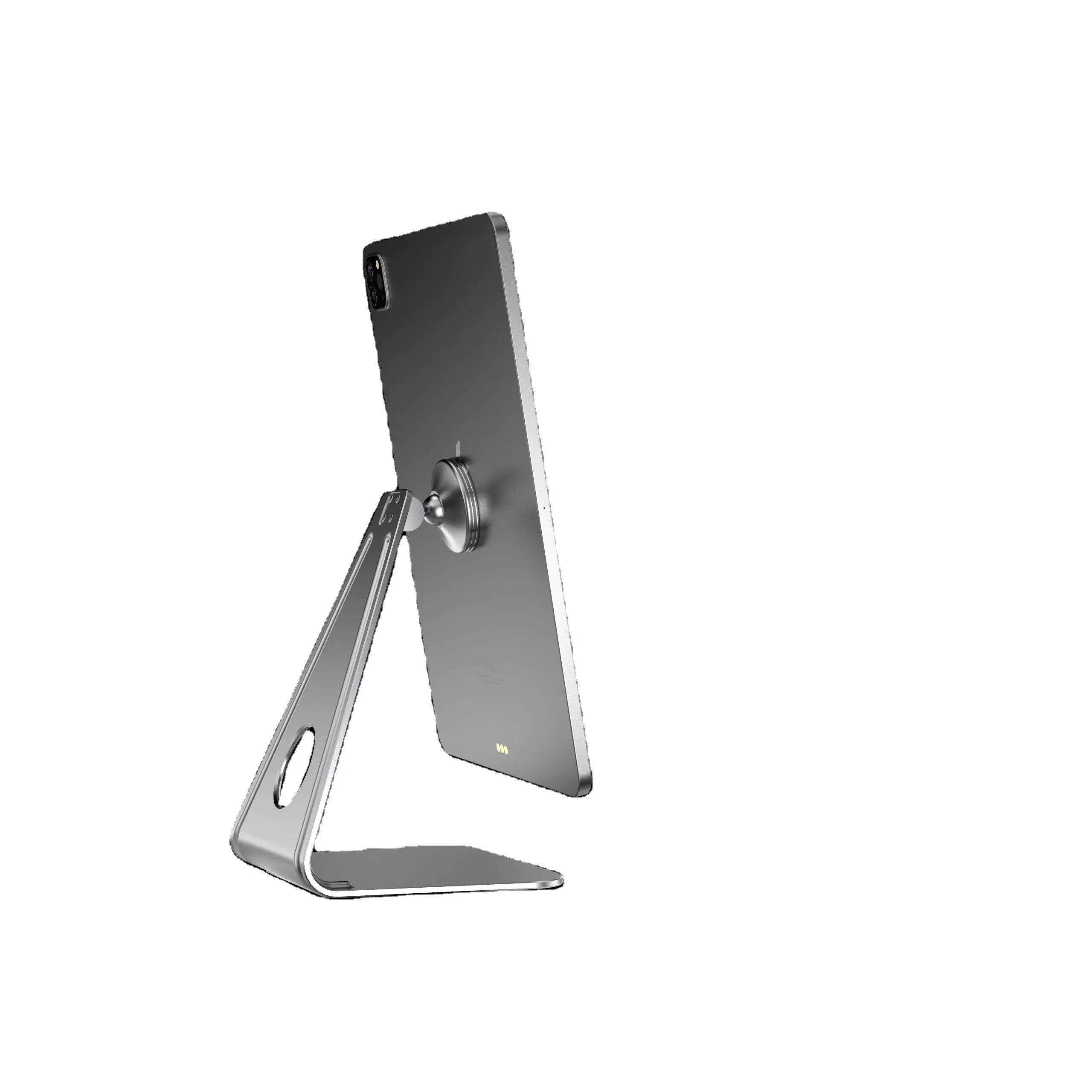 אמזון מכר אלומיניום סגסוגת נייד שולחן העבודה Tablet נייד מחזיק עבור iPad 360 תואר מגנטי Tablet Stand