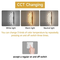 Applique murale LED en cristal 29W 46cm à 3 couleurs changeantes pour hôtel, salon, villa, couloir, lampe de chevet, décoration d'escalier