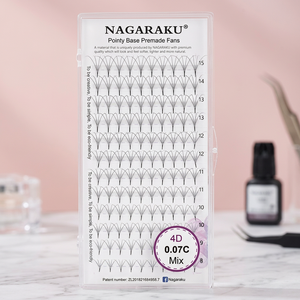 Extensions de cils individuelles en cheveux synthétiques de haute qualité, fabriquées à la main, longues et naturelles, douces et naturelles, vente en gros NQ - Product Image 2