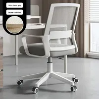 Chaise de bureau pivotante ergonomique moderne et confortable pour usage domestique, réglable en hauteur, idéale pour les longues sessions de jeu