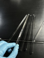 Verre de quartz de forme cylindrique, poli optiquement, à haute résistance aux températures, à haute transmission lumineuse, pureté SiO2 99,99 %, sur mesure