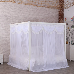 <span class=keywords><strong>Moustiquaire</strong></span> sur mesure à 4 poteaux, <span class=keywords><strong>moustiquaire</strong></span> de lit royale avec support, fabrication chinoise - Product Image 2