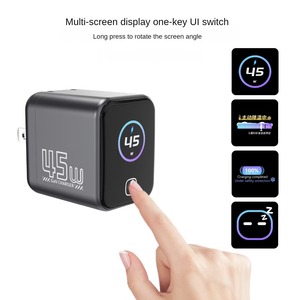 <span class=keywords><strong>Cargador</strong></span> Tipo C <span class=keywords><strong>Original</strong></span> de Fábrica de 45W con Pantalla Inteligente Ai, <span class=keywords><strong>Cargador</strong></span> de Pared USB C de Carga Rápida GaN para <span class=keywords><strong>iPhone</strong></span> 18 y Tabletas - Product Image 3