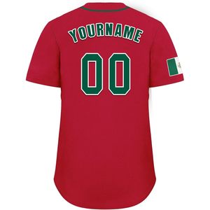 Camiseta de Béisbol Personalizable de México con Nombre y Número Personalizados, Uniforme de Manga Corta para Fanáticos Mexicanos para Equipos - Product Image 4