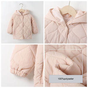 Doudoune <span class=keywords><strong>rose</strong></span> à capuche pour enfant en bas âge, <span class=keywords><strong>manteau</strong></span> chaud à la mode pour bébé fille, nouvelle collection hiver 2023 - Product Image 2