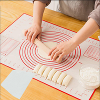 Tapis de pâtisserie en silicone antiadhésif, grand et épais, pour étaler la pâte, outils de cuisson et de pâtisserie, cuisine, antistatique, 1 par kit, durable