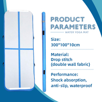 Tapis de gymnastique gonflable Novaspark en PVC imperméable avec poignées, technologie Drop Stitch, pour cheerleading et danse, vente en gros