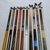 Nouveau Arrivage Jassinry 142cm Pointe 12mm Queues de Billard Carambole/Billard Américain à 3 Bandes en Érable avec Goupille Radiale et Décoration