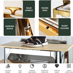 חימום מזון חם תצוגה מחמם מזון רב תכליתי חימום חם חם עבור מזנונים מאפים וקייטרינג במלון - Product Image 4