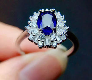 ウィッシュ<span class=keywords><strong>ebay</strong></span>クリエイティブファッションレディースジルコンジュエリーサファイアブルーダイヤモンドレディース工場直販 - Product Image 3