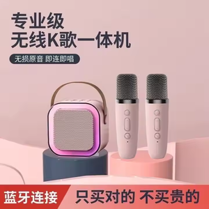 K12 2024 gran oferta electrónica niños Ktv portátil Mini altavoz de Karaoke <span class=keywords><strong>caja</strong></span> de altavoz Dj fiesta altavoz con micrófono Karaoke - Product Image 6