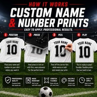 Transferts thermocollants personnalisés pour maillots de football – Impression offset couleur intégrale par transfert thermique